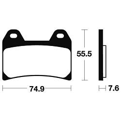 Plaquettes de frein  FANTIC CABALLERO 50  