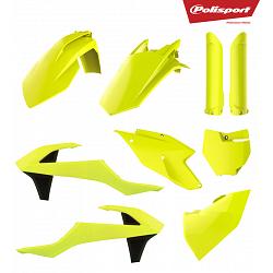 Kit plastique POLISPORT jaune fluo KTM 250 SX-F 2016-2018