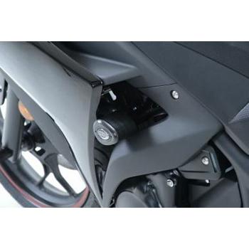 Tampons protections noir Yamaha YZF-R3 2015-2018