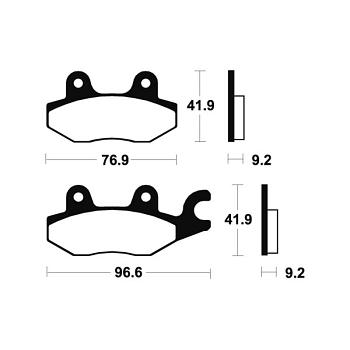 Plaquettes de frein BREMBO Scooter carbone céramique - 07033