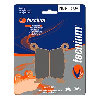 Plaquettes de frein TECNIUM Racing MX/Quad metal fritte - MOR104