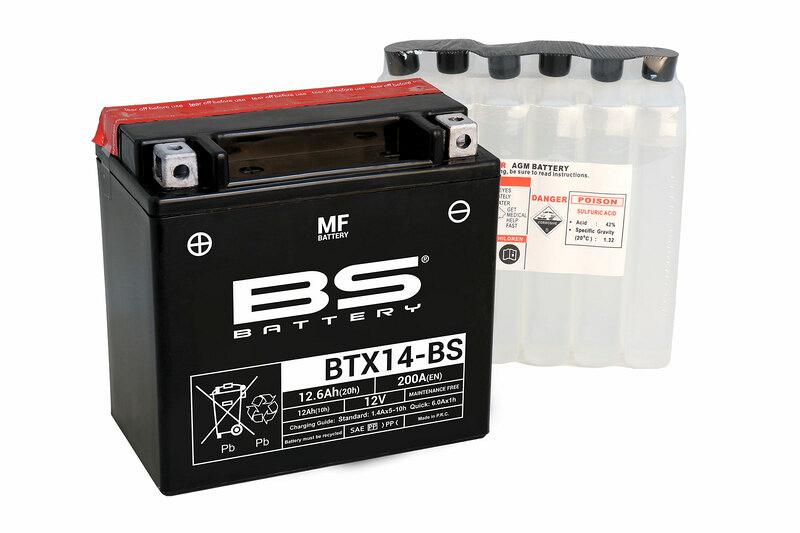Batterie Sans entretien pack acide BTX14 APRILIA SHIVER 750 | 1000 access