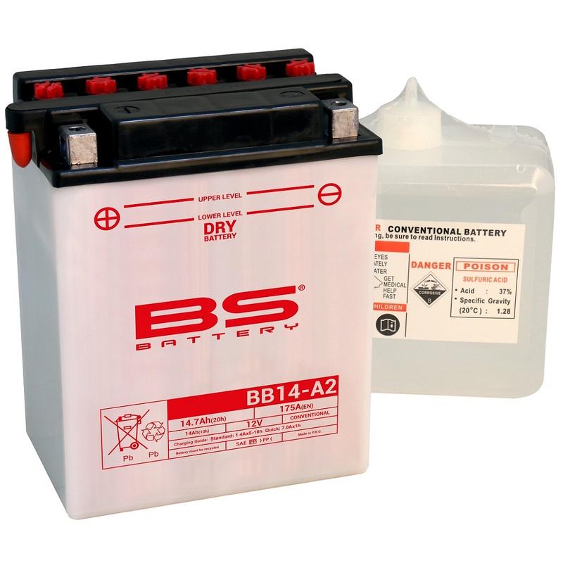 Batterie avec acide BB14-A2 HONDA CB 750 F2 SEVEN FIFTY | 1000 access